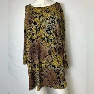 JM Collection size 2X multi colored blouse